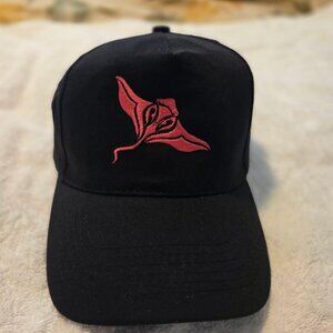 Embroidered Manta Ray baseball hat, adjustable.  New with tags